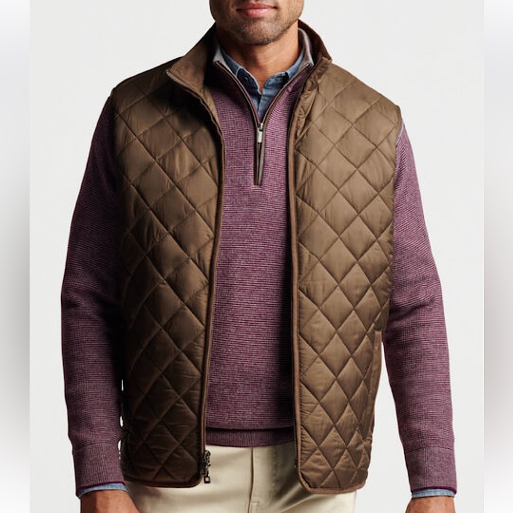 Peter Millar Men’s Quilted Vest - Size Large